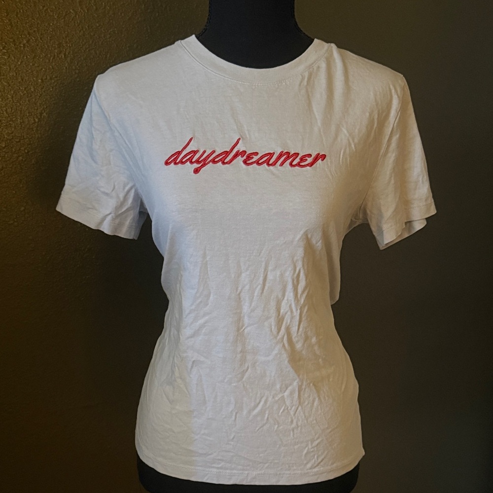 Forever 21 White Tee with Red Print